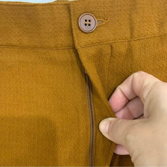 Cos Khaki Trousers Mens Sz 36 R Wool Blend Relaxed Pants Tailored Smart - Picture 11 of 13